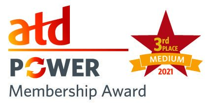 ATD Power Membership Award third place medium chapter for 2021